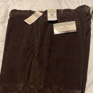 NWT Savane corduroy pants size 40 (30” inseam)